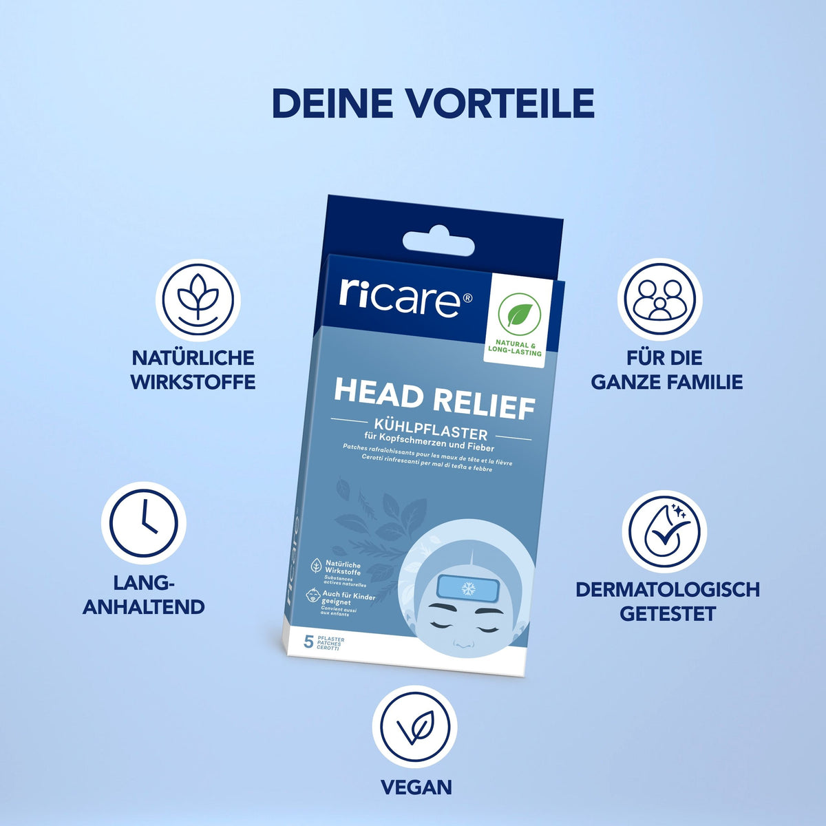 Head Relief Patchs rafraîchissants - 5 patchs