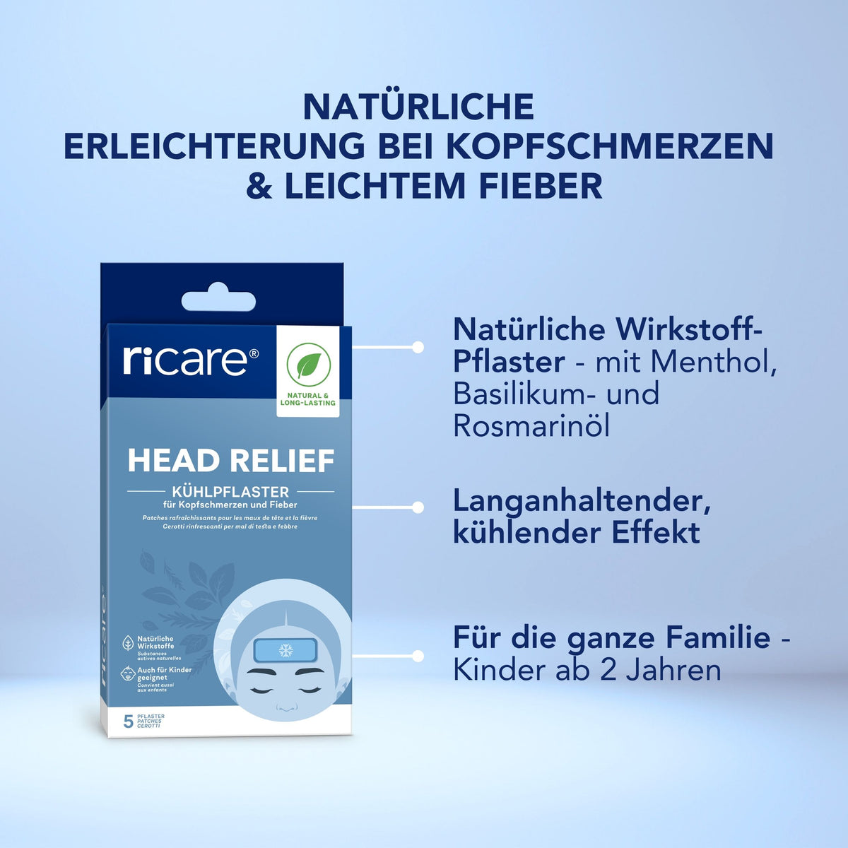 Head Relief Patchs rafraîchissants - 5 patchs