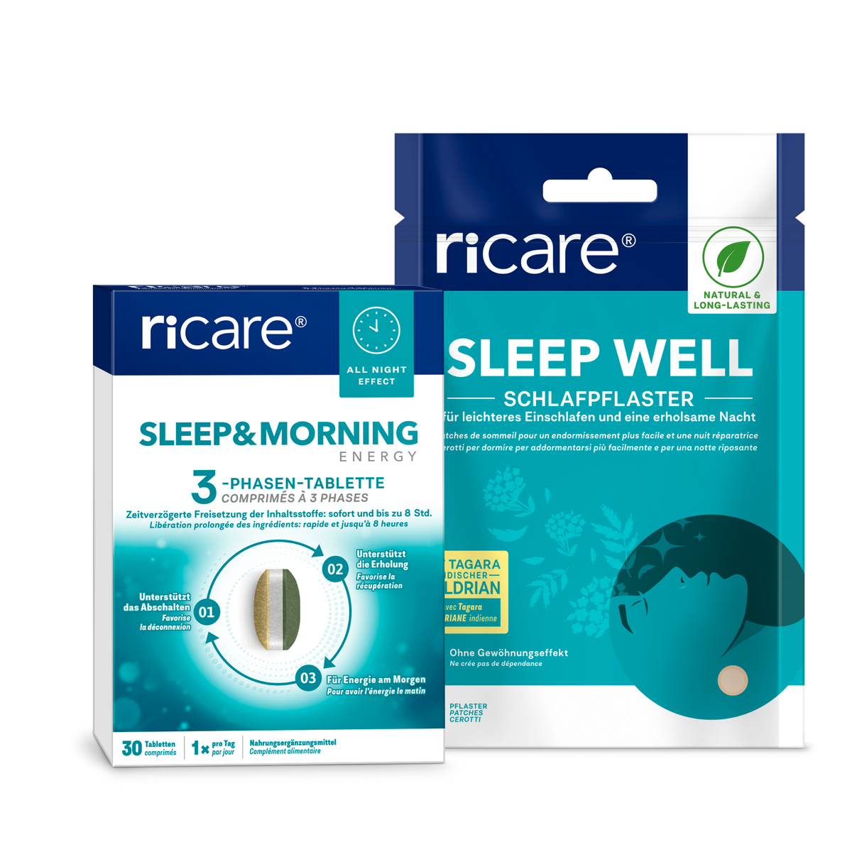 Schlaf-Bundle – Sleep & Morning Energy + Sleep Well Schlafpflaster