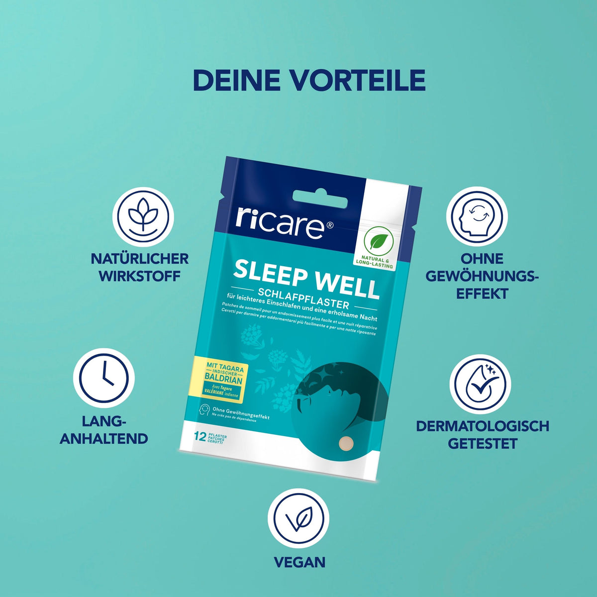 Sleep Well Patchs pour le sommeil - 12 patchs